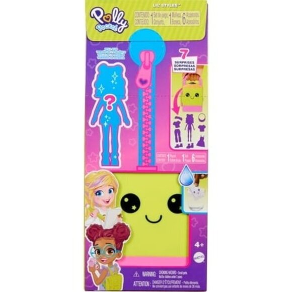 Polly Pocket Dolls & Playset  Lil’ Styles Travel Toy Collection with 3-inch Doll - Picture 1 of 5